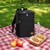 Oxford Fabric Insulated Backpack with Zipper Large Capacity Thermal Cooler Bag for Outdoor Use and Food Storage