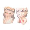 Fairy Head Flower Pot Creative Holder for Photos in Garden Or Party Settings