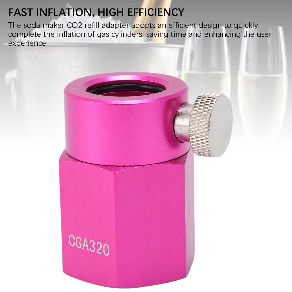 Quick Connect Quick Connect Adapter CGA320 Soda Maker Adapter CO2 Refill Adapter CO2 Cylinder
