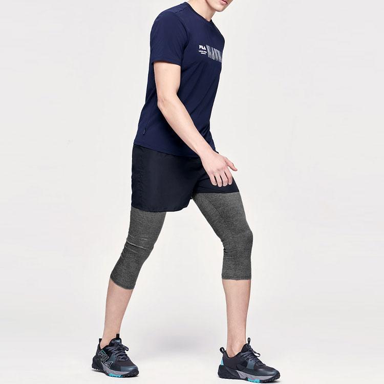 New FILA Athletics T Shirts Men's Royal Blue A11M121103FNV