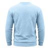 Men's Crew Neck Sweatshirt Long Sleeve Loose Fit Solid Color Autumn Winter Casual Thick Pullover Hoodie