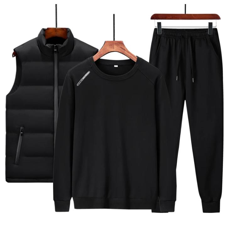 

Мужской теплый спортивный костюм из 3 предметов XXXL