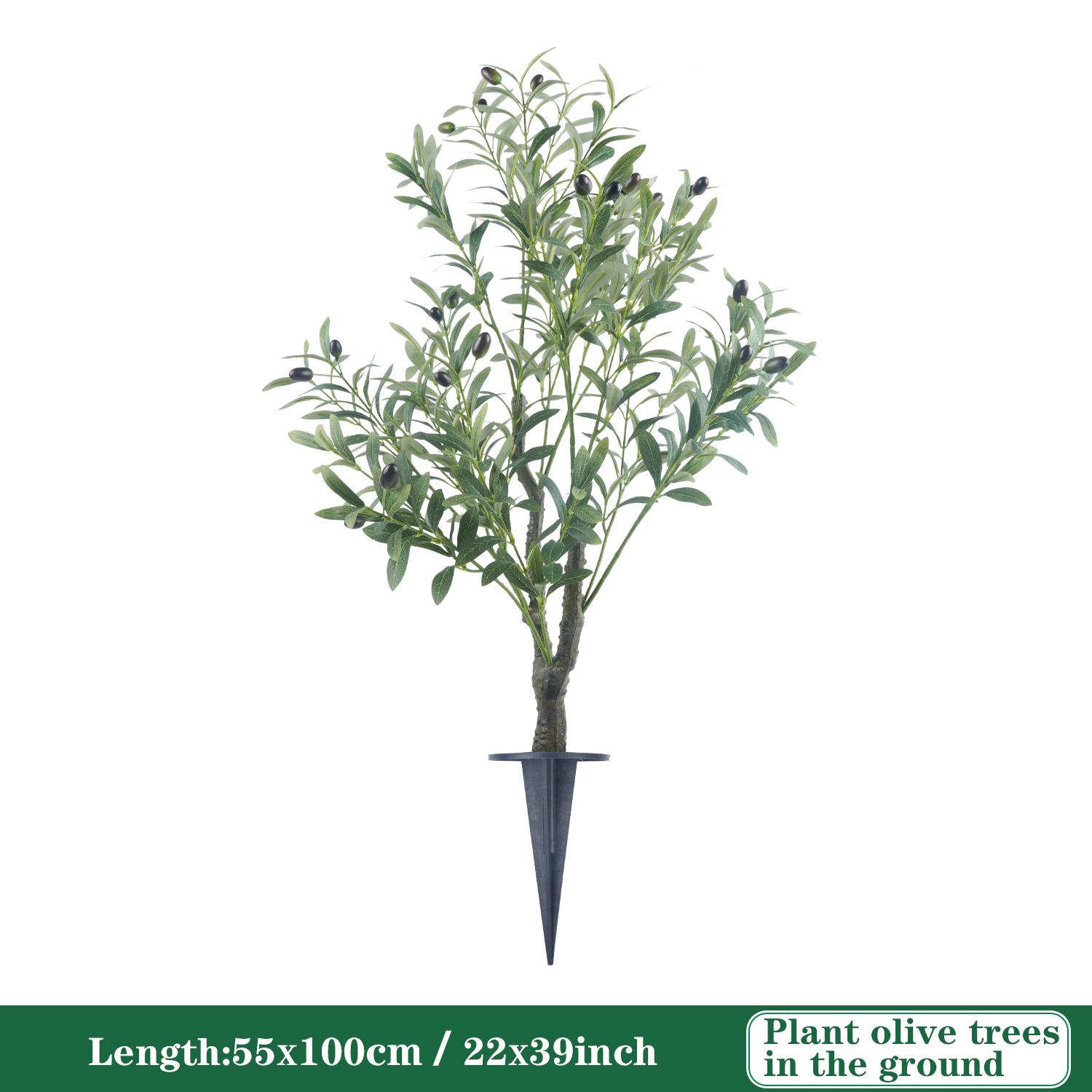 

Uflower Искусственное оливковое дерево в горшке Большое искусственное растение для декора дома, сада, офиса Реалистичное горшечное дерево для помещения и улицы