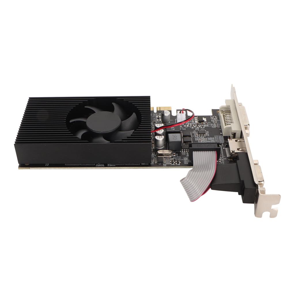GT610 2G GDDR3 64bit Graphics Card Support DVI VGA HD Multimedia Interface Gaming Graphics Card with Quiet Cooling Fan