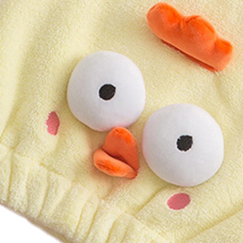 Hair Drying Caps Ultra Absorbent Microfiber Shower Wrap Towels Soft Cute Cartoon Quick Drying Bath