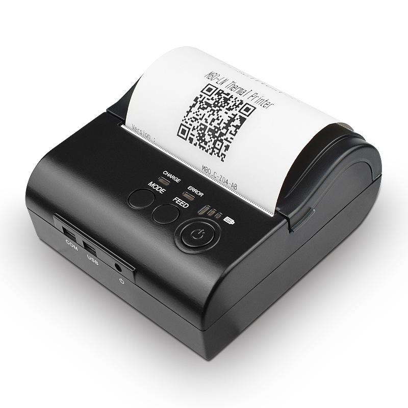 80-MM tragbarer Thermodrucker für Quittungen mit USB/LAN/Bluetooth-Konnektivität