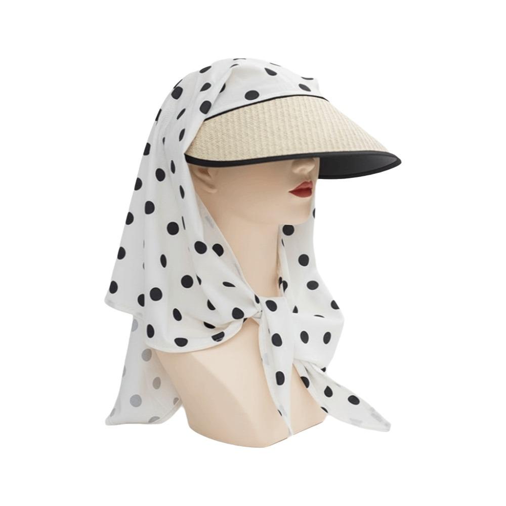 Печатный Платок Бейсболка Y2k Шляпа-бандана на ремешках Ретро Шляпа-платок Лето Style A White