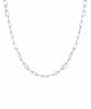 Alleun Silver 925 Square Chain Long Clip Bold Necklace