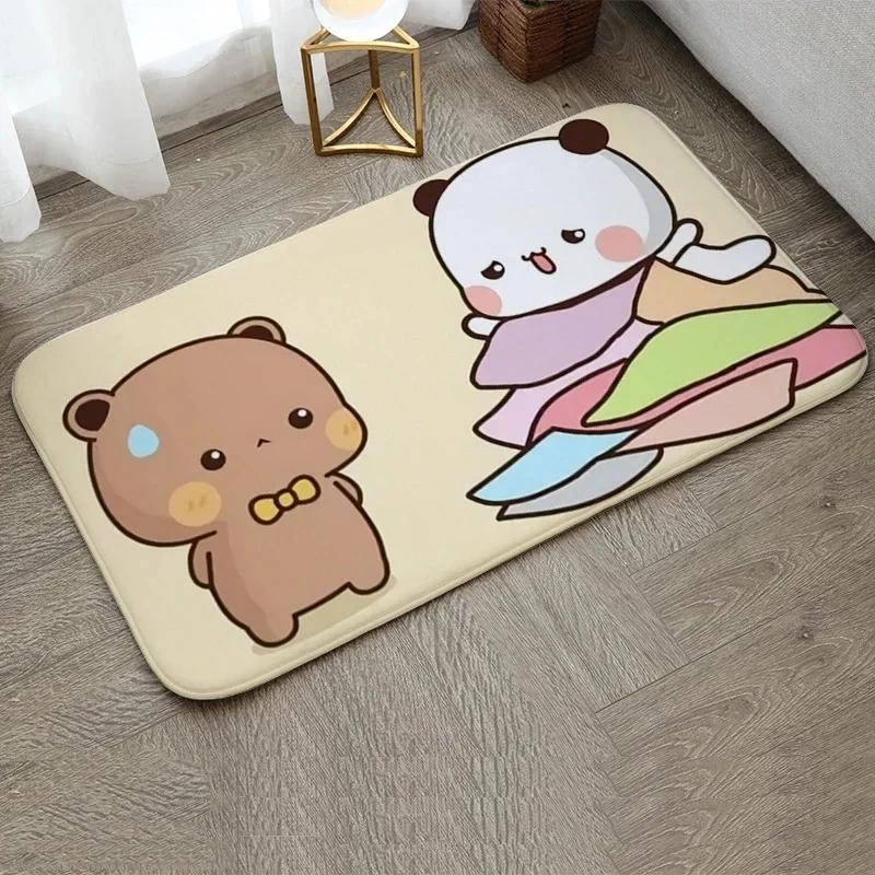 Bubu and Dudu Home Entrance Doormat Balcony Bathroom Floor Mats Welcome Mat Small Size Non-slip Rug Bedroom Carpet Homes Decor