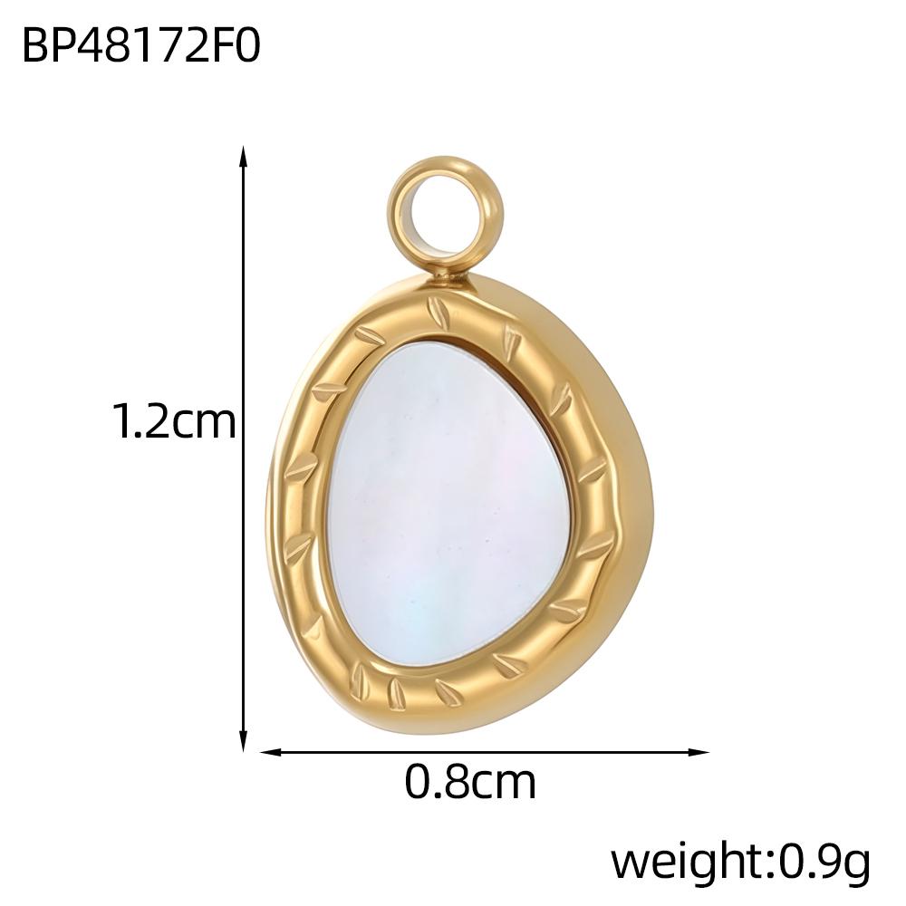 CARLIDANA New Luxury Love Heart Necklace Oval Pearl Pendant Jewelry White Shell Inlaid Zircon Heart Charms Pendant Accessories