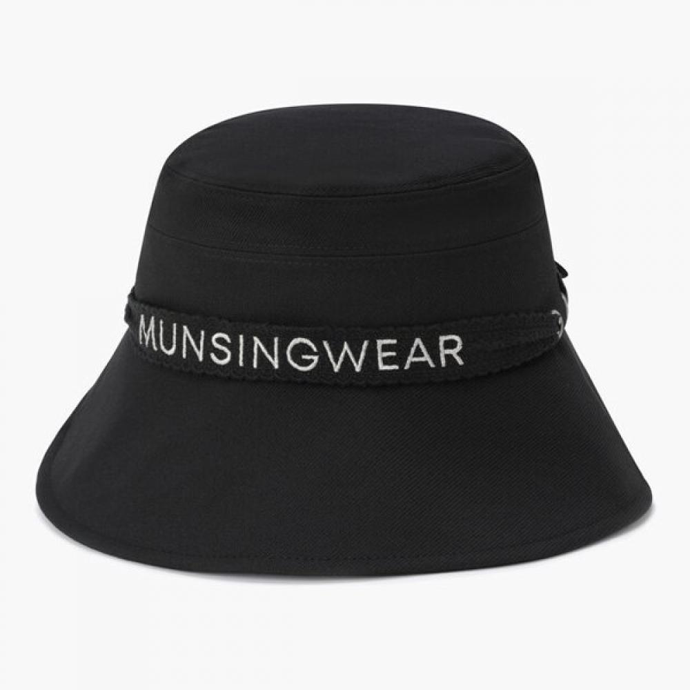 Munsingwear Women Ribbon Crochet Hat Black Mr322lcp92