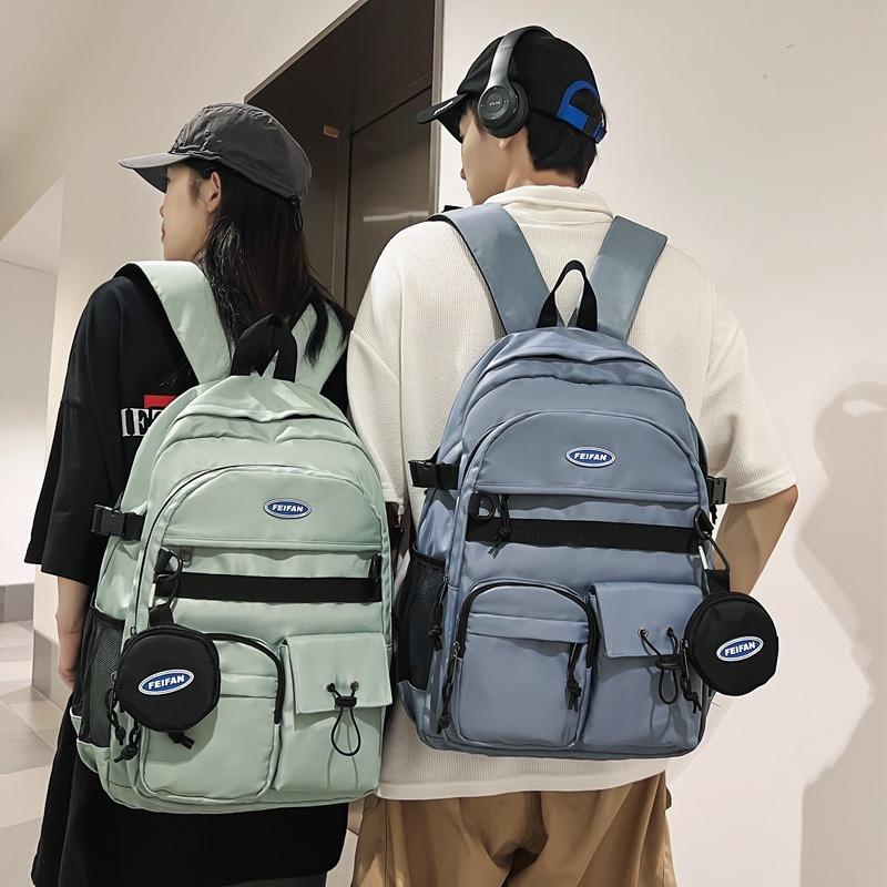 Neuer Schulranzen Damen schlichte große Kapazität Computertasche Designgefühl Nischenschulranzen Damen College-Studenten Herren Rucksack Trendmarke