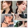 1pair New Long Tassels Black Joker Contracted Metal Ball Drop Earrings Women Temperament Weddings Jewelry Gift