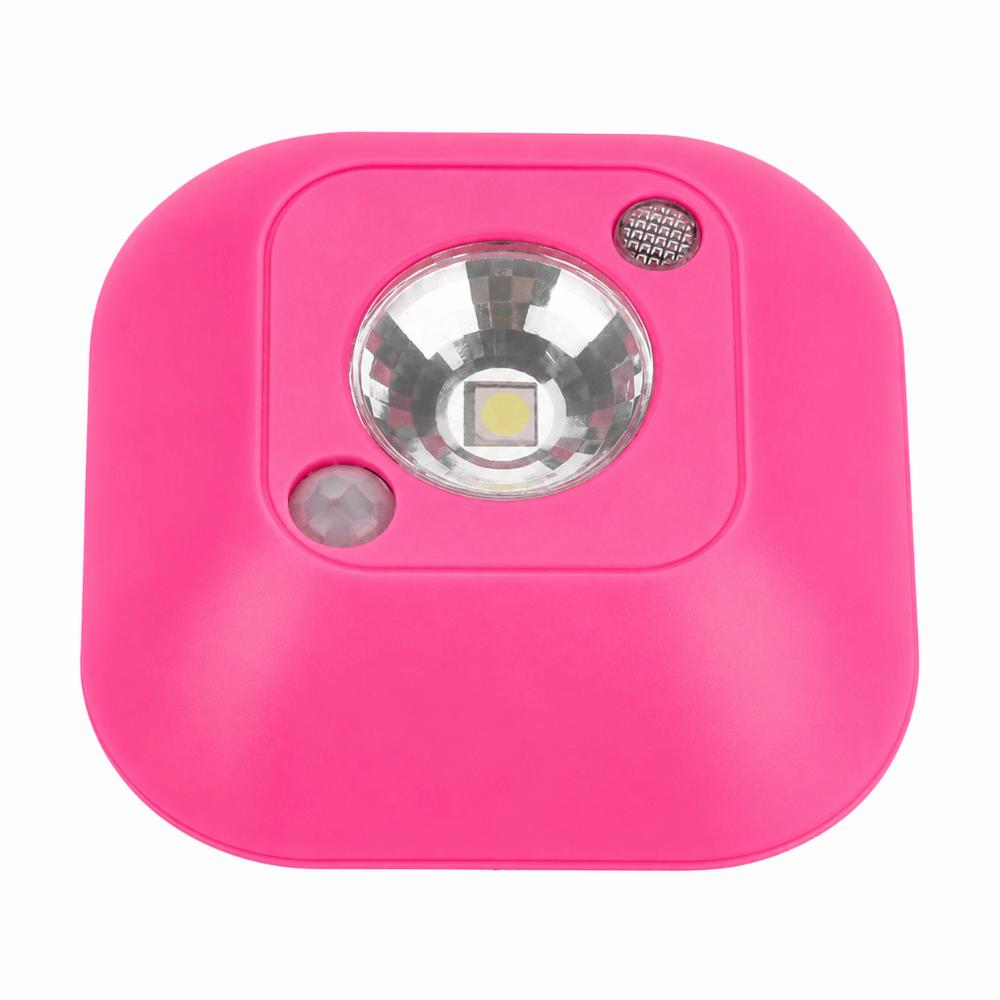 ABS Motion Sensor Night Light Battery Powered PIR Motion Sensor Cabinet Lamp Mini Size 360 Degree Beam Angle
