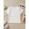 European sizes Summer Fashion Short-Sleeve T-Shirt for Girls Featuring Heart Elements And The Phrase 'Mommy'S Little Girl'