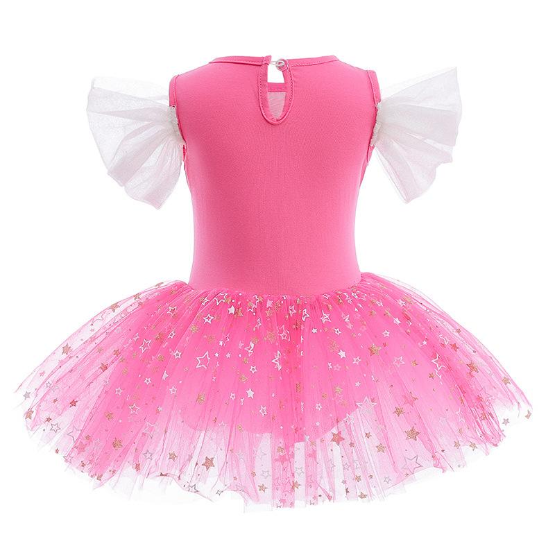 Kinderkostüme Flauschige Gazeröcke Mädchen Prinzessinnenkleider Baby Mädchen Ballettanz Jumpsuits