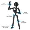 Stickman Ornament Multi-Purpose Action Figure Decor Mysterious Design Stress Relief Toy with Fully Poseable Robot