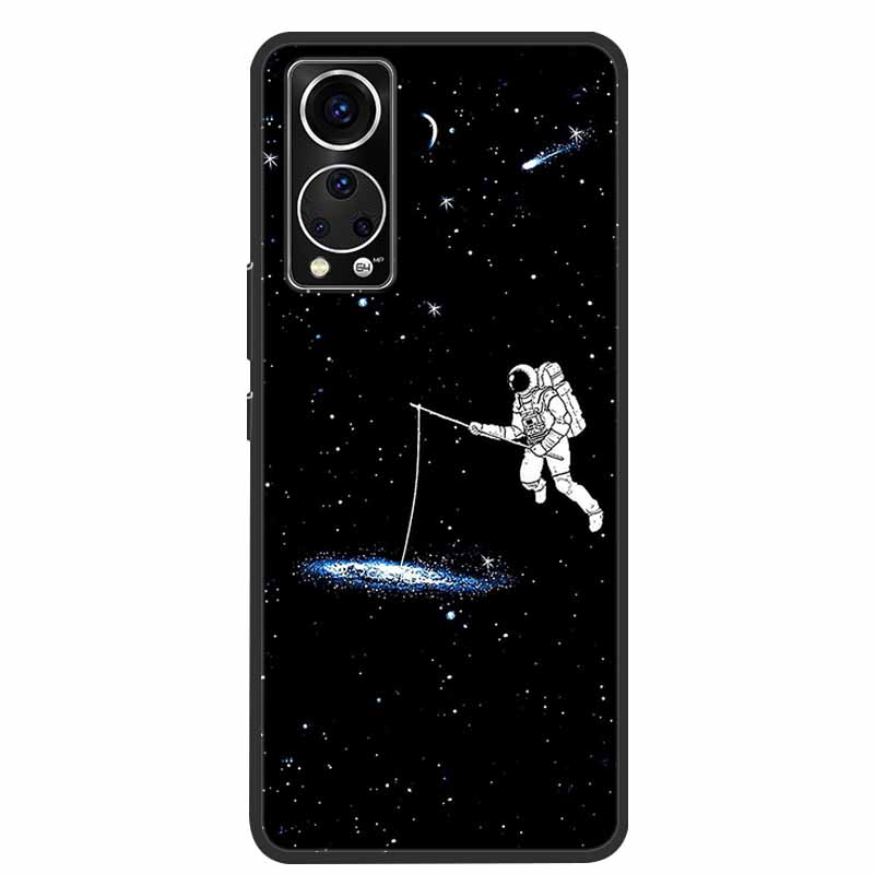 Für ZTE Axon 30 Handyhülle Cover Cooler Wolf Löwe Tiger Schwarzes Silikon Weiche Hülle Für ZTE Axon 30 Rückabdeckung Hülle Axon30 5G Hülle