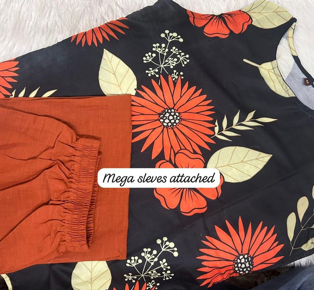 Indian Women Pure Cotton Kurta Palazzo Cord Set Kurti Party Wear Designer Tunic Dress
