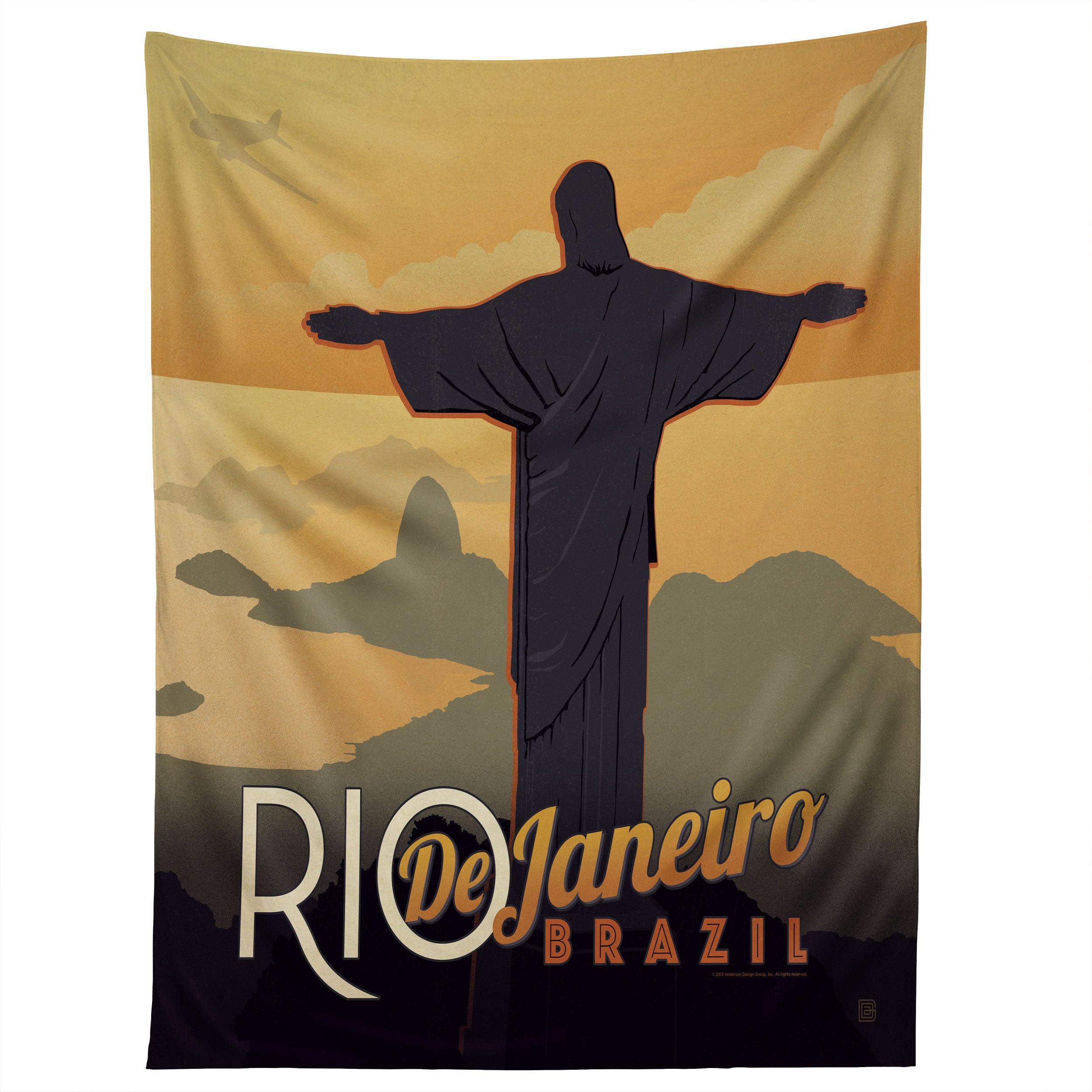 RIO DE JANEIRO tapestry 75x100 чёрный