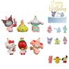 Cute Sanrio My Melody Figure Doll Toy Set For Home Decor And Cake Topping
