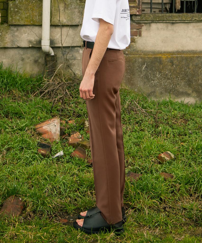 261EUI Line Slacks Brown