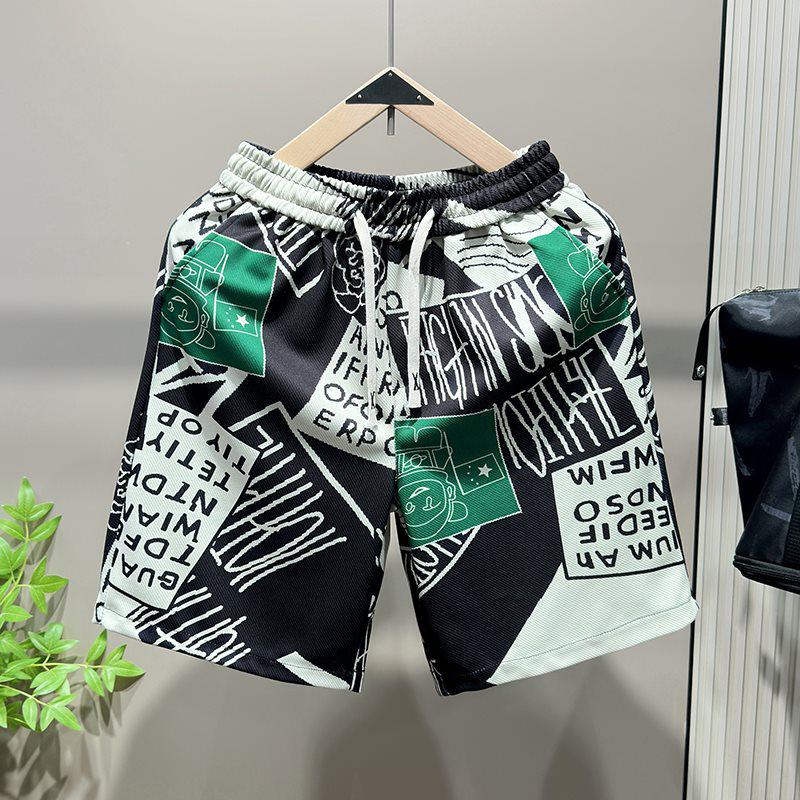 Men's Trendy Versatile Beach Pants: Summer Casual, Loose, Slimming, High-Grade Sports Shorts