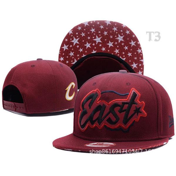 Cappellino da baseball a visiera piatta NBA Cavaliers James Stesso Bordo Piatto Cappello a visiera piatta Hip Hop Bordeaux Cappello Hipster da Uomo e Donna