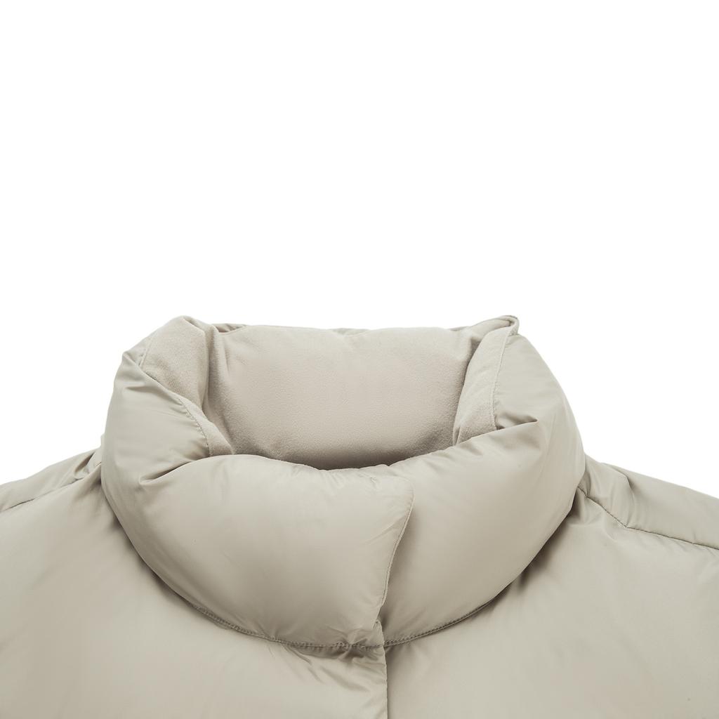 Li Ning Fitness Series Loose Stand Collar Logo Down Vest Women Vests AMRV034-2