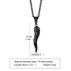 Collana Corno Italiano, Collane con Ciondolo Cornetto Italiano in Acciaio Inossidabile, Gioielli Unisex per Uomo e Donna
