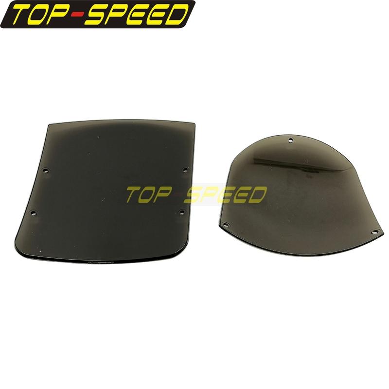 Quarter Fairing Swap Out Screen Front Headlight Fairing Windshield Replacement Windscreen for Harley Dyna Sportster XL 883 1200