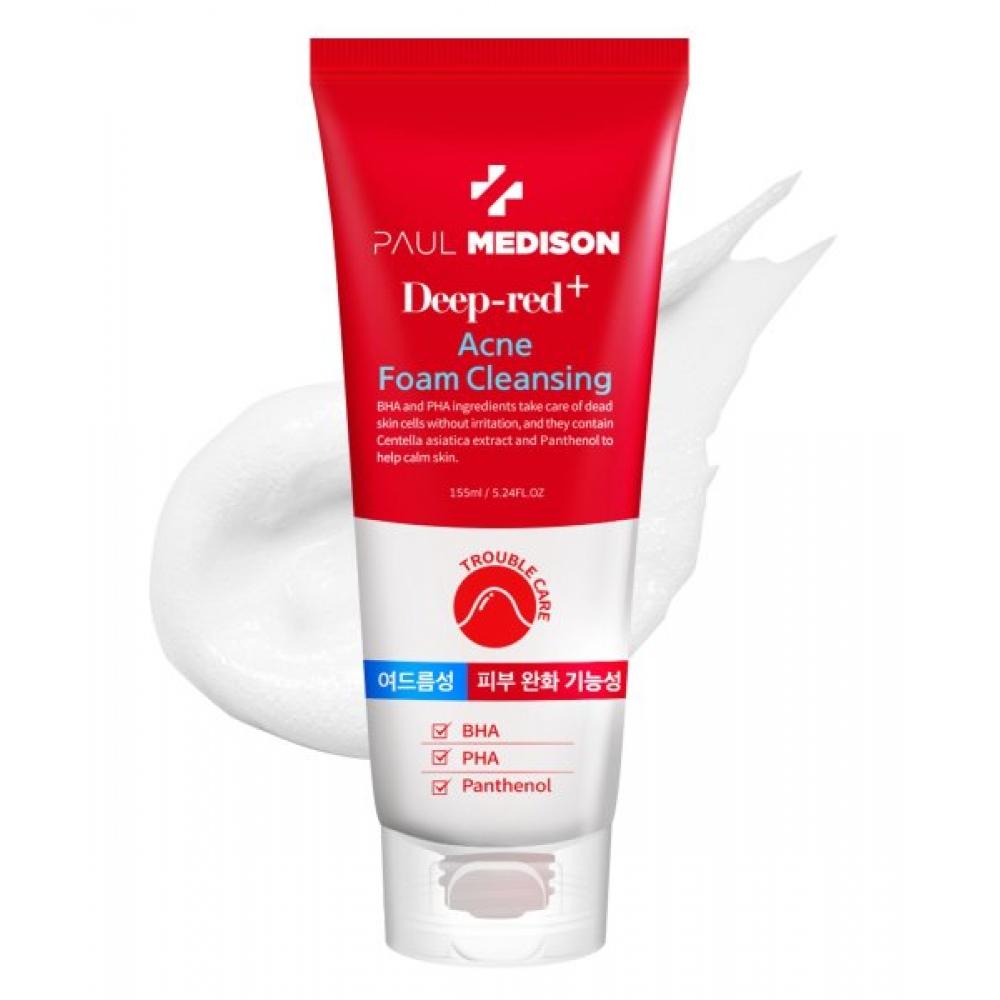 Paulmedison Deep Red Acne Foam Cleansing 155ml Deep Red Acne Foam Cleanser 1