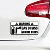 15x7cm GAS OR ASS NO FREE RIDES Reflective Car Bumper Window Sticker Vinyl Decals