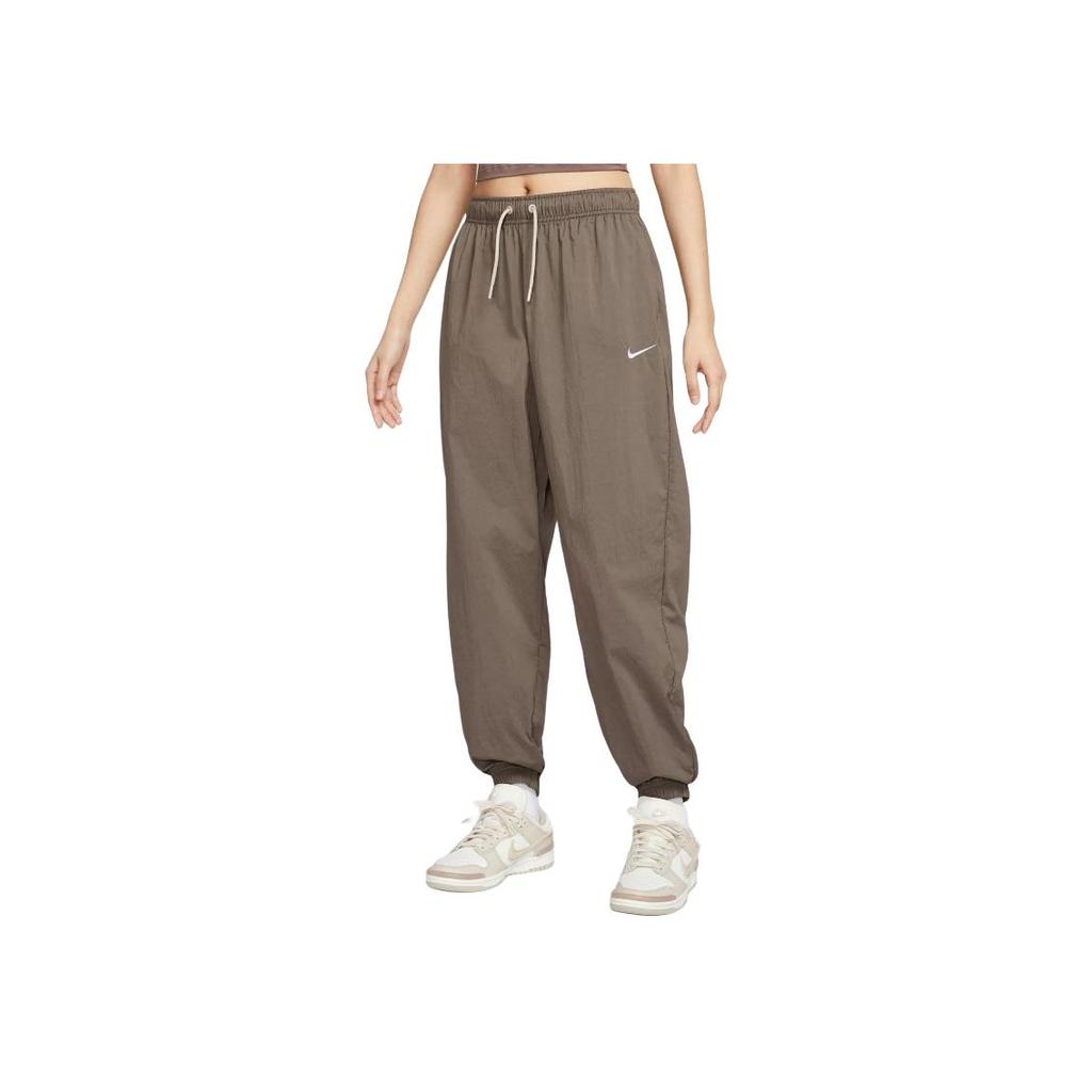 Nike Sportswear Loose Casual Mid-Rise Knitted Sweatpants Women Bottoms Brown IH0827-126