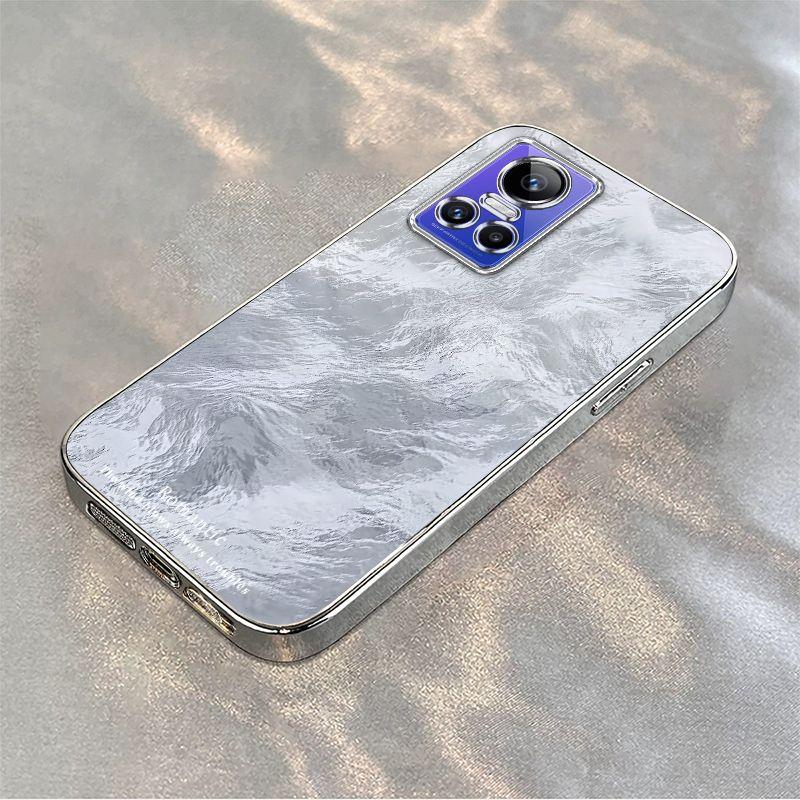 

Realme GTNeo3 Mobile Phone Case Electroplated Silver Frame Gradual Change of New Models Realme GT Neo3