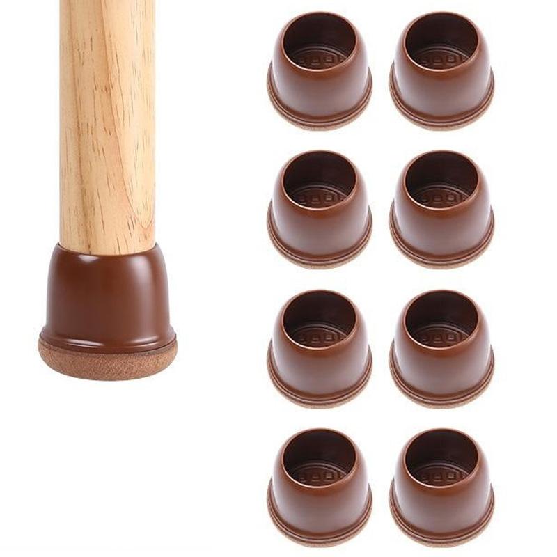 8Pcs Chair Leg Covers for 25-30mm Legs Noise Reducing Furniture Feet Caps Round Anti-Slip Floor Guards for Home