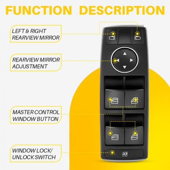 Power Window Switch For Mercedes-Benz A-CLASS W176 B-CLASS W246 W242 2012-2018 A