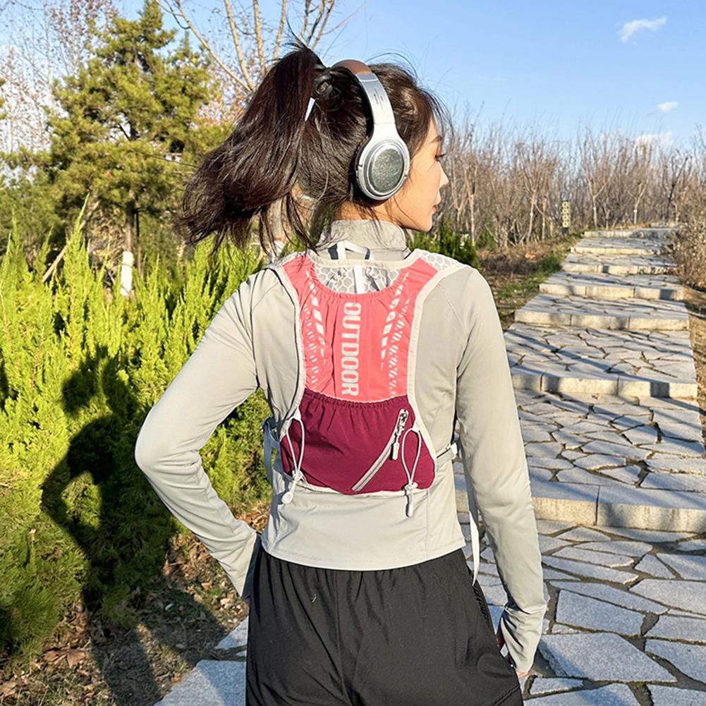 Hydration Running Vest Breathable Water Bladder Daypack Reflective Outdoors Hydration Pack for Hiking Trail Running