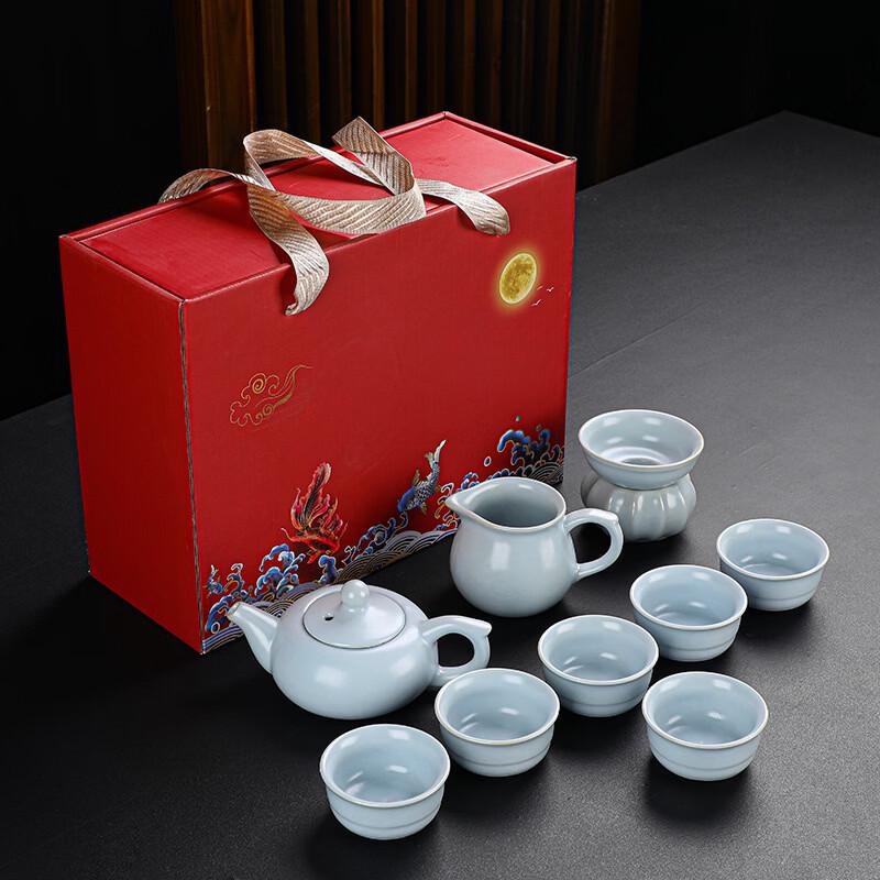 Artisan Ge & Ru Kiln Ceramic Tea Set