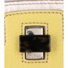 FURLA F5906 PIPER LUX Embossed Leather Turn Lock 2-Way Handbag White / yellowUsed