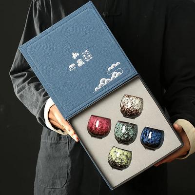 110ml-175ML Tazza Kiln Changjian Creativa Casa Set da Tè in Ceramica Tazza da Maestro Set Ciotola da Tè Kung Fu Cinese Regali Aziendali Ufficio Casa