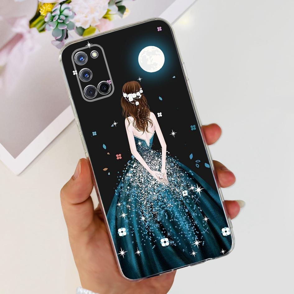 For OPPO A92 Case CPH2059 Fashion Marble Butterfly Clear Funda Soft Silicone Phone Cover For OPPO A72 A52 CPH2061 CPH2067 Bumper