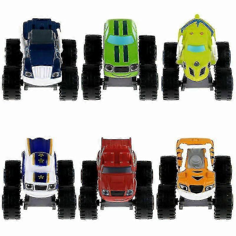 6pcs/set Blaze The Monster Machines Vehicles Diecast Toy--