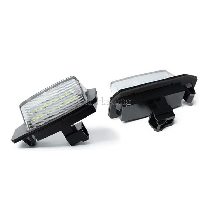 Error Free LED License Number Plate Lights For Mitsubishi Outlander Mk2 Mk3 Eclipse 3 4 Cross Galant Lancer Sportback Xpander