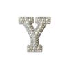 Diy Pearl Rhinestone English Letter Patch Hair Accessories