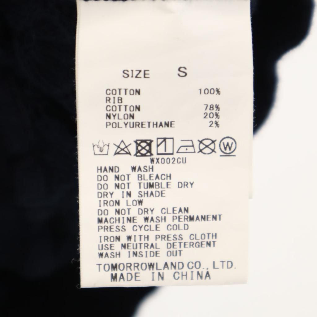 MACPHEE No Sleeve Knit S Navy Women Used