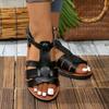 Sommer Römische Flache Schuhe Damenschuhe Flache Ferse Urlaub Strand Mode Hundert Sandalen Frauen
