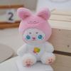 Adorable Plush Bunny Keychain Cute Rabbit Bag Accessory Fluffy Doll With Apron