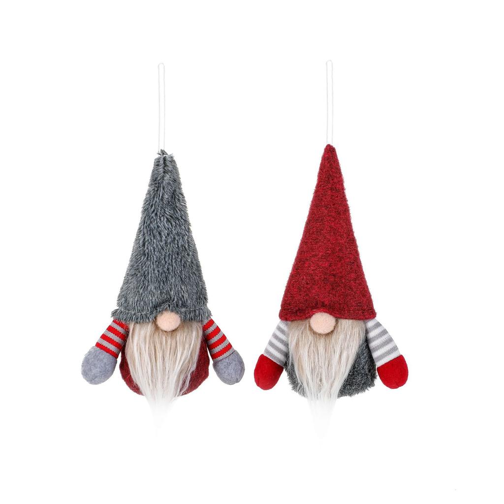 Christmas Gnome Doll Scandinavian Tomte Santa Figurine Plush Elf Toy Outdoor Yard Balcony Mini Decor