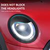 ABS Glänzend Und Matt Schwarz Farbe Wütendes Augenlid Für MINI Cooper F65 F66 F54 F55 F56 F57 R55 R56 R57 R58 R59 Auto-Scheinwerferaufkleber